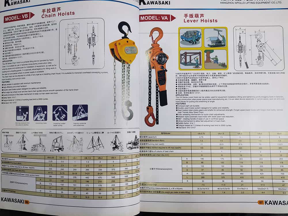 dụng cụ pa lăng để nâng hạ vật nặng lên cao
