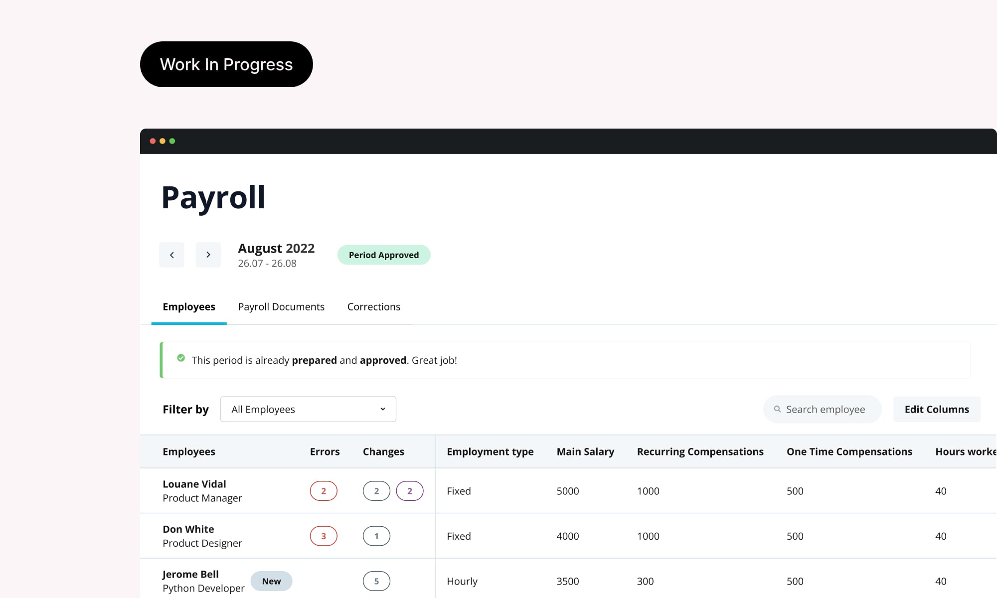 Personio Payroll 
