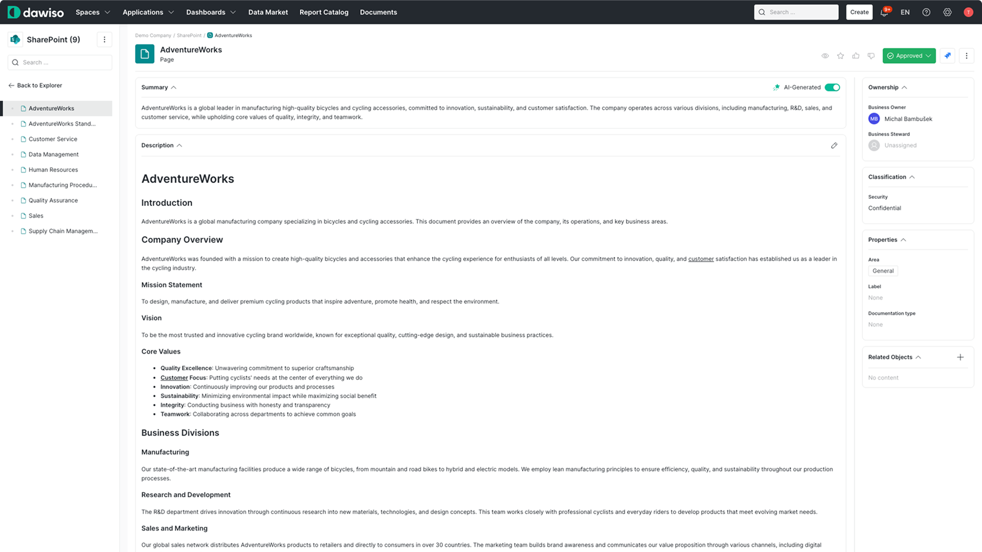 Data Governance Govern all your data, from databases to documents, in one place. Apply consistent governance, context, and access controls across structured data (tables, warehouses) and unstructured data (PDFs, documents…), ensuring AI agents have a complete, governed context.
