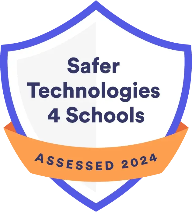 Safer Technologies 4 Schools assessment badge dated 2024