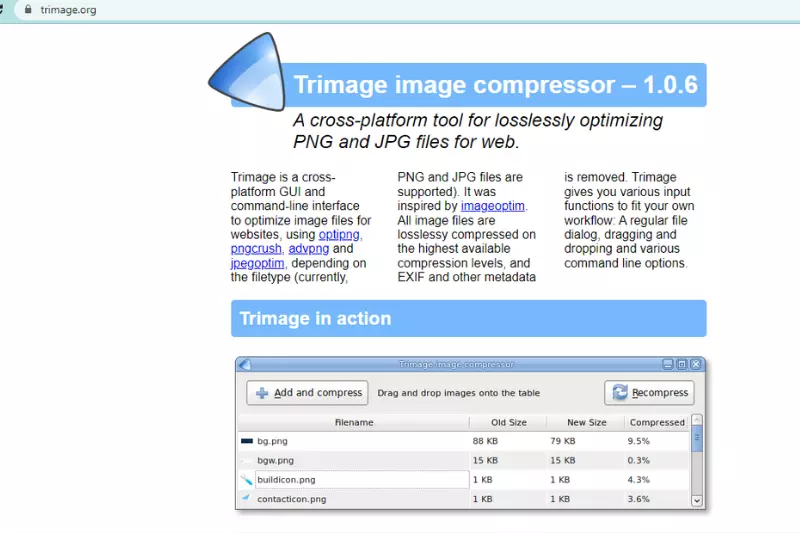 INterface of Trimage