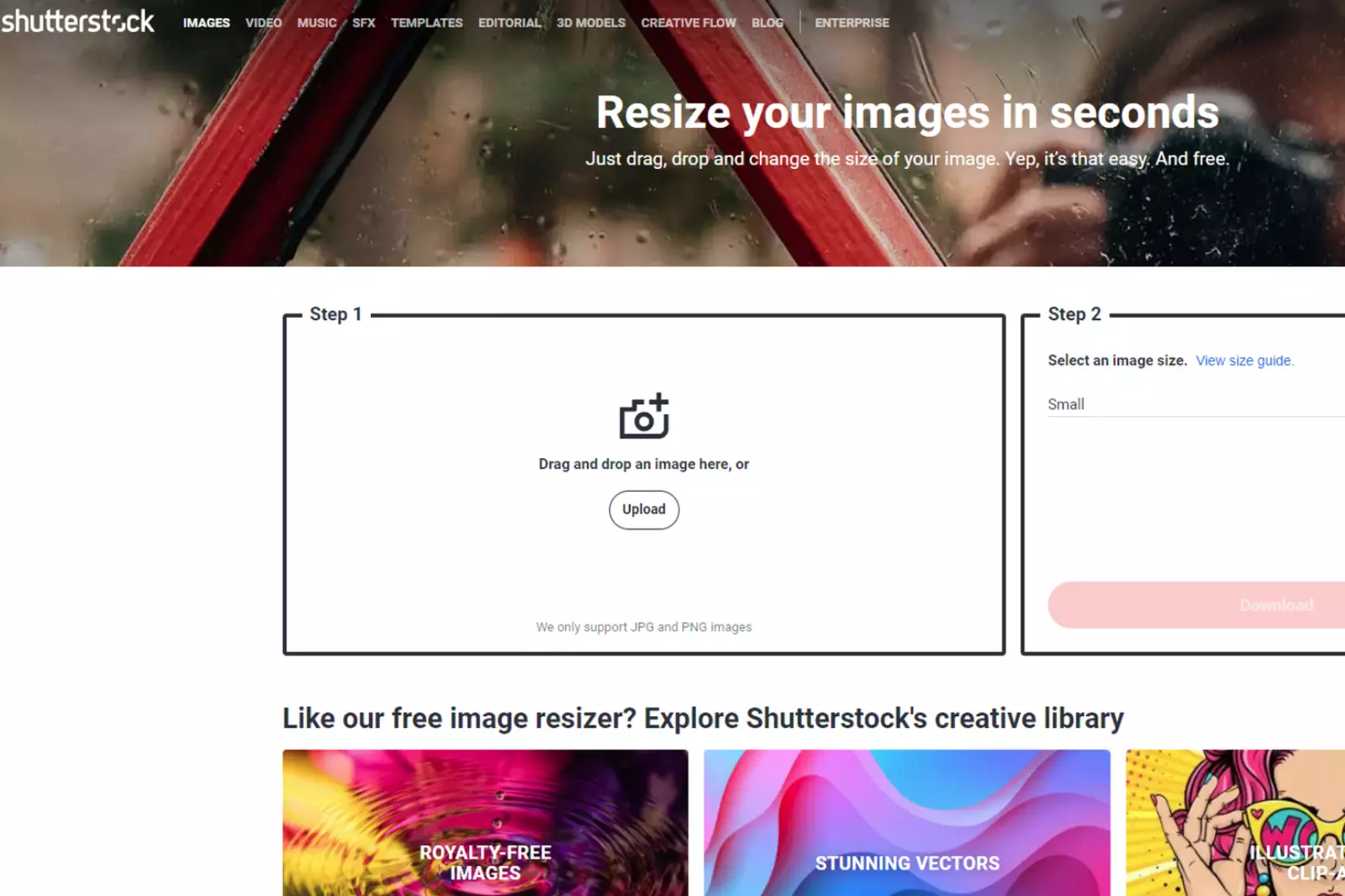 Home Page of Shutterstock’s