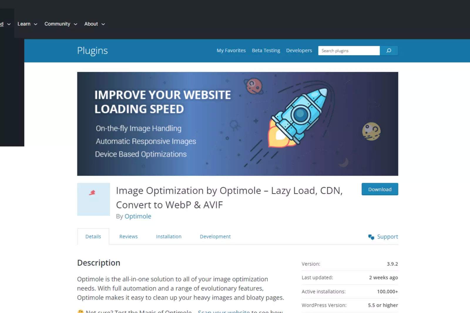 Home Page of Optimole