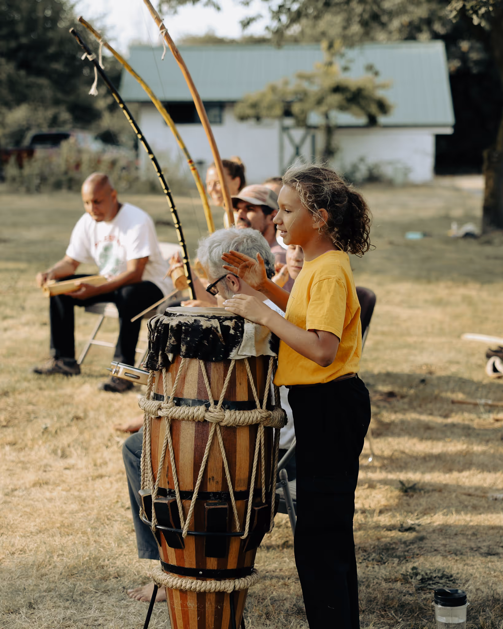 teenager playing Capoeira