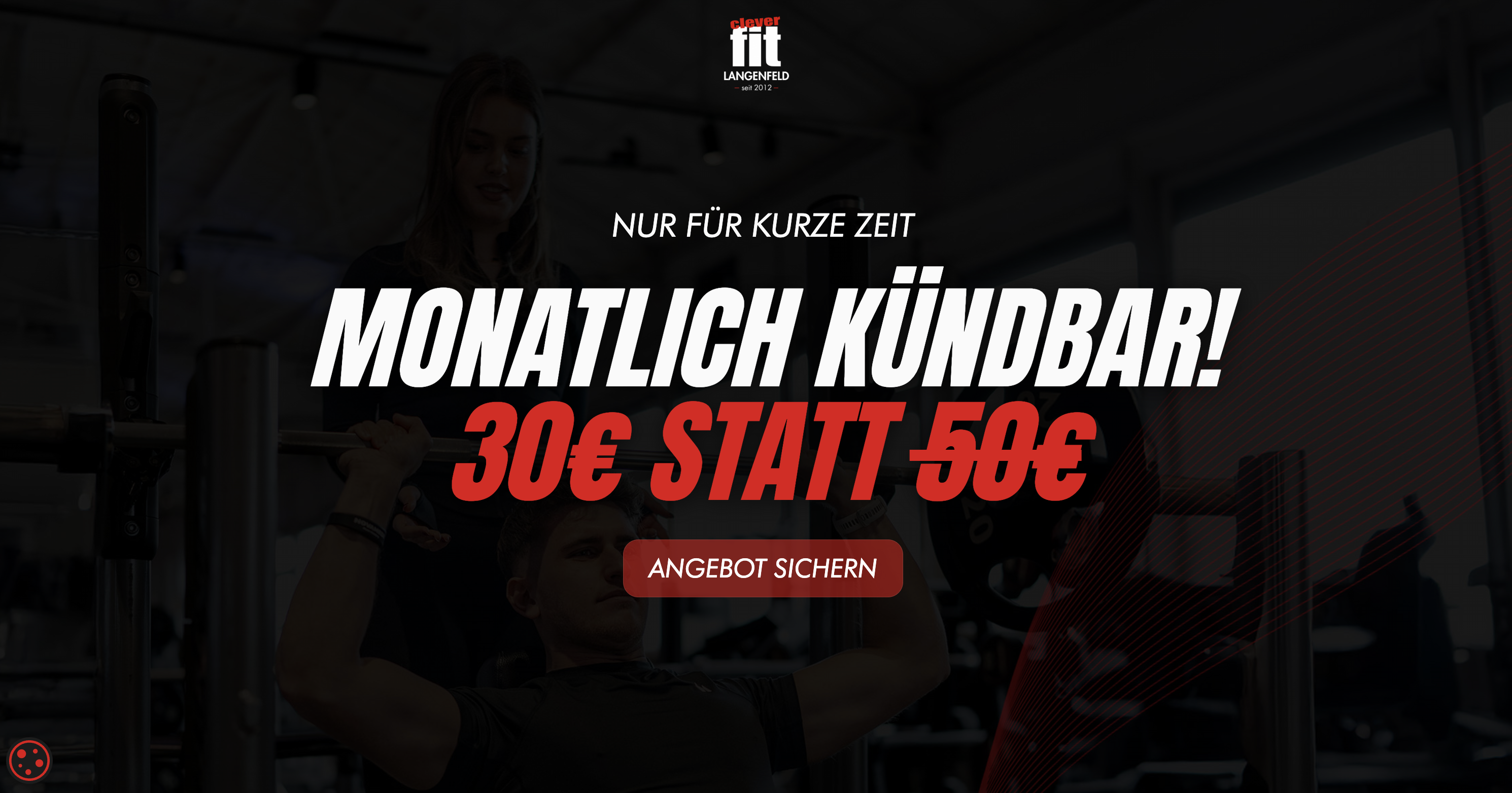 Website von Clever fit Langenfeld