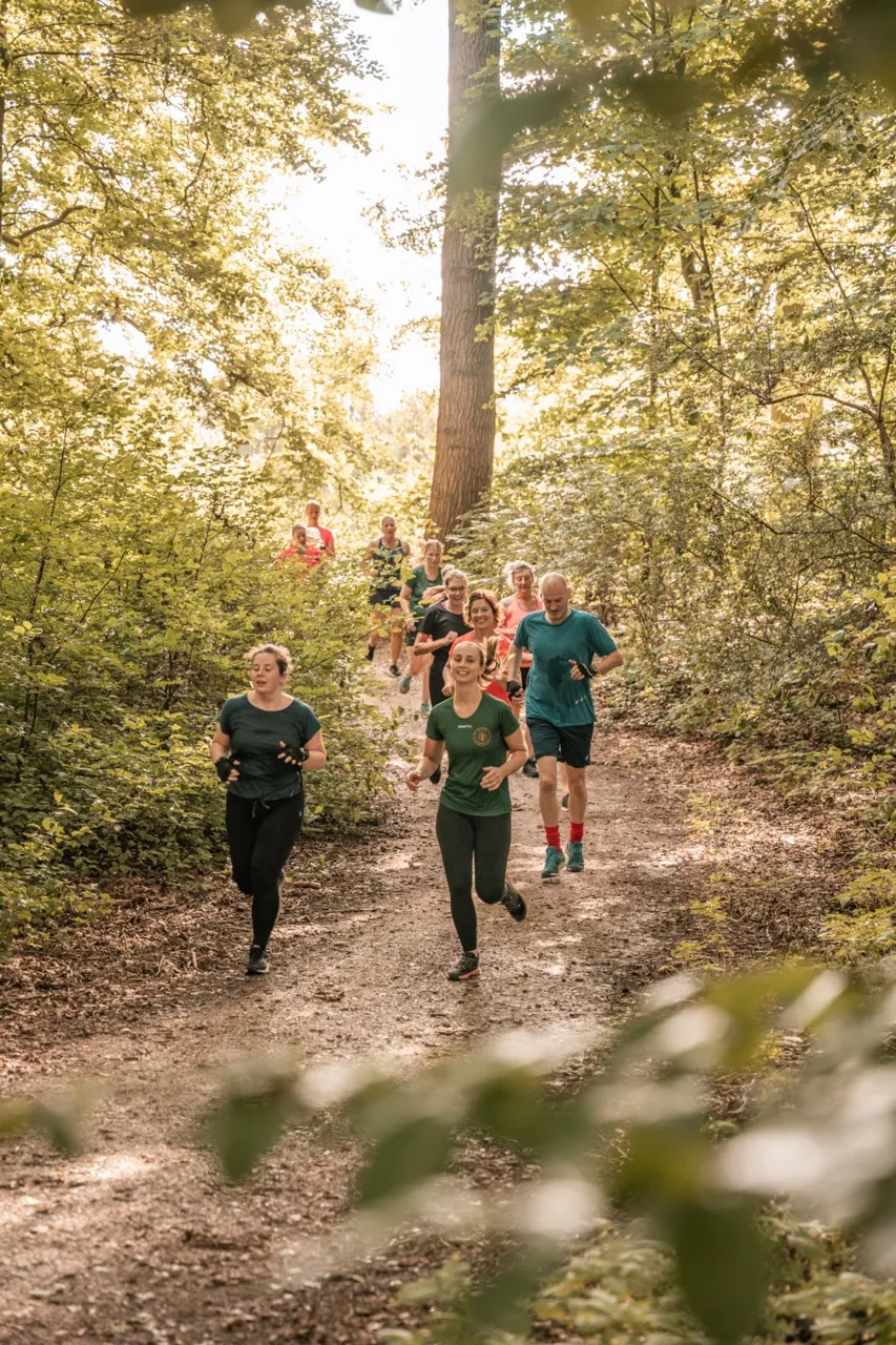 Rennen in het park bootcamp