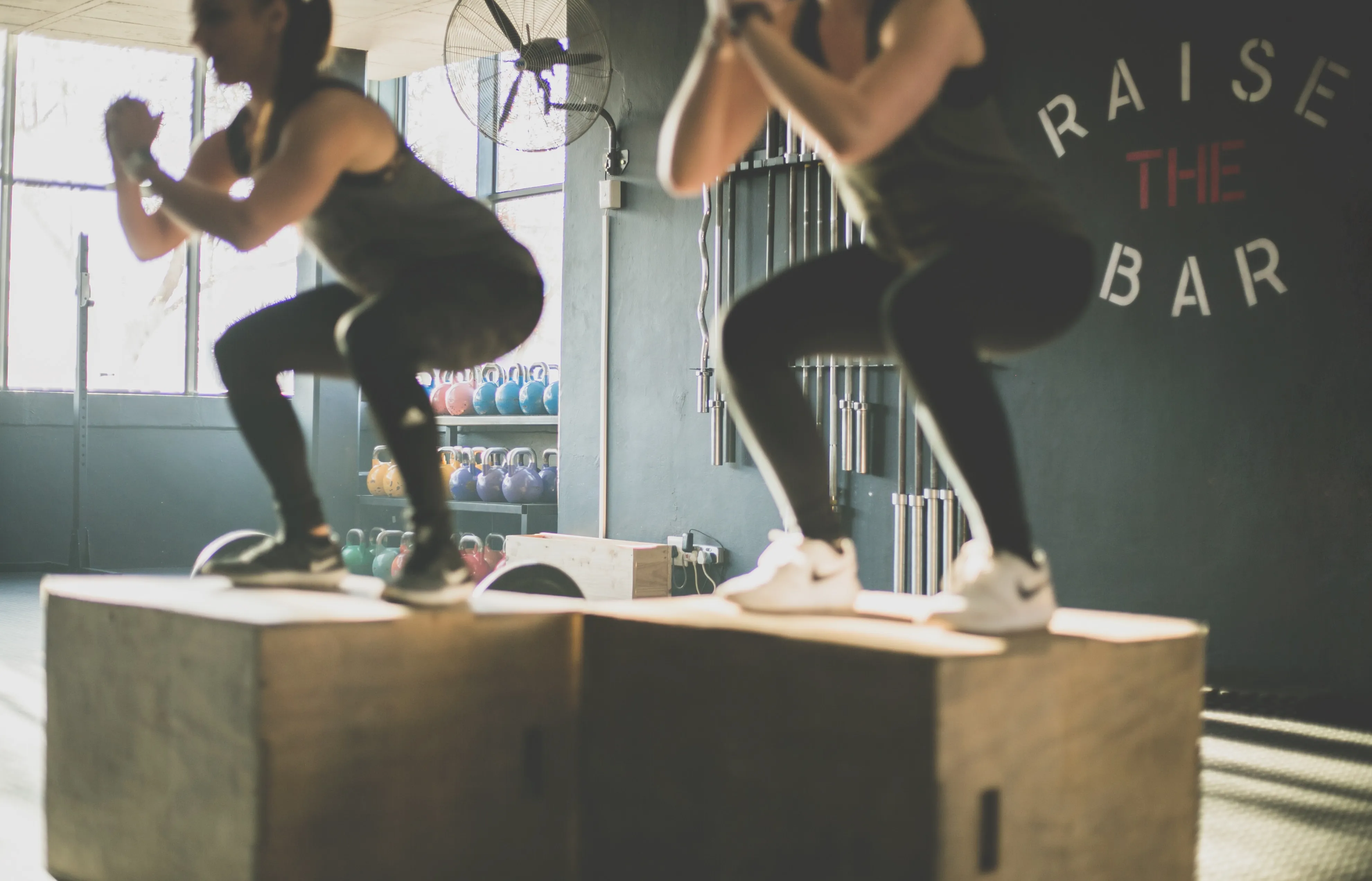 Jump op een box voor HIIT