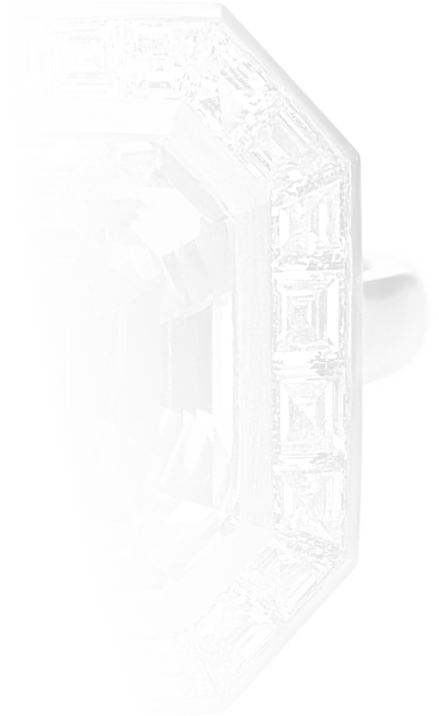 A faded image of the yellow diamond ring, viewed from the front