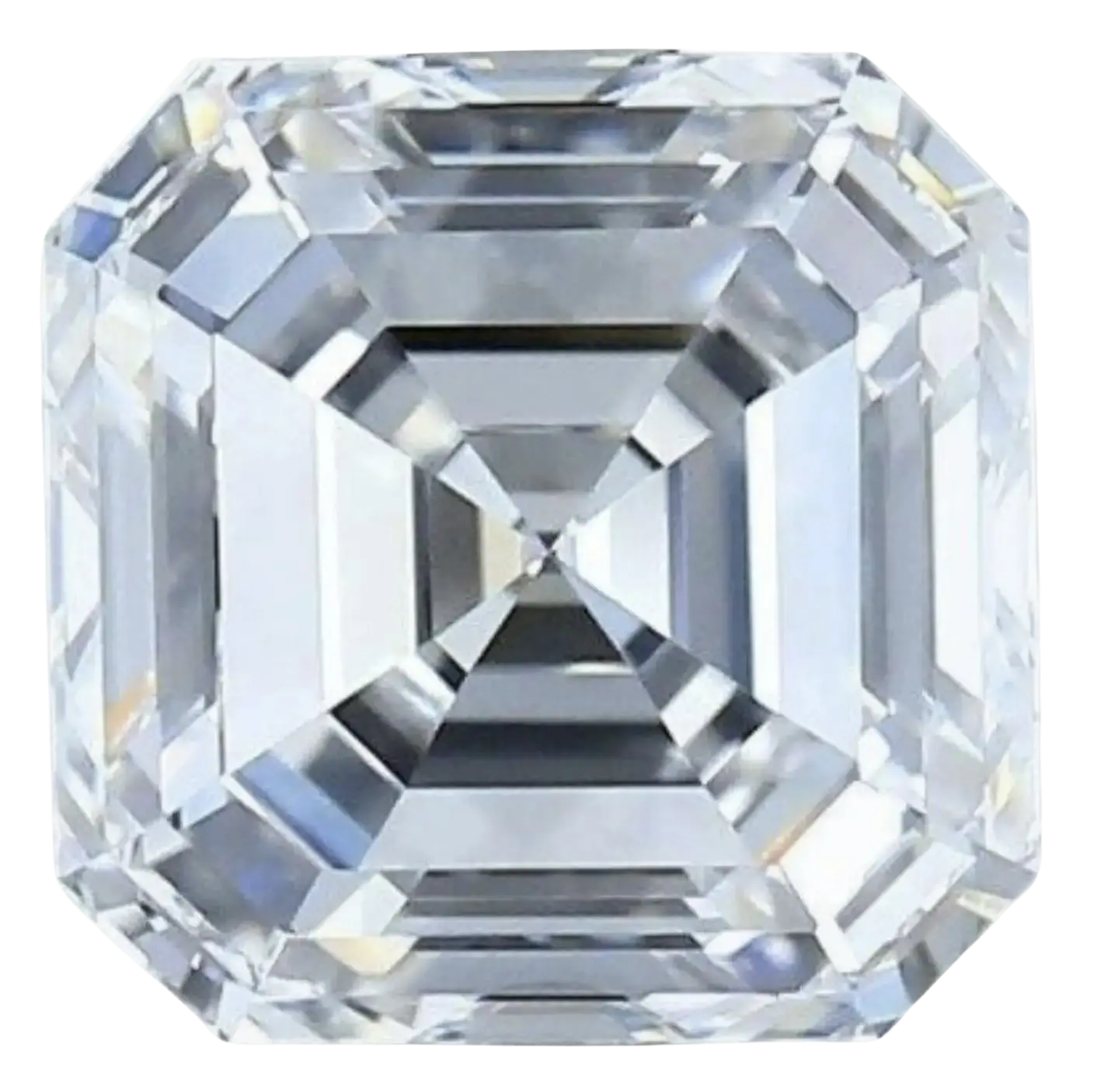 An asscher cut white diamond