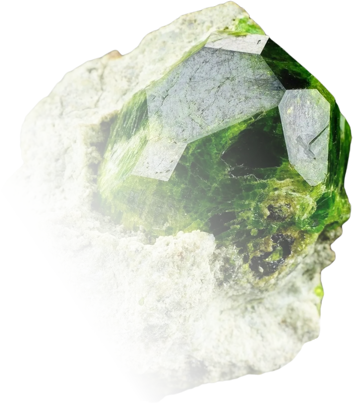 An image of an uncut garnet