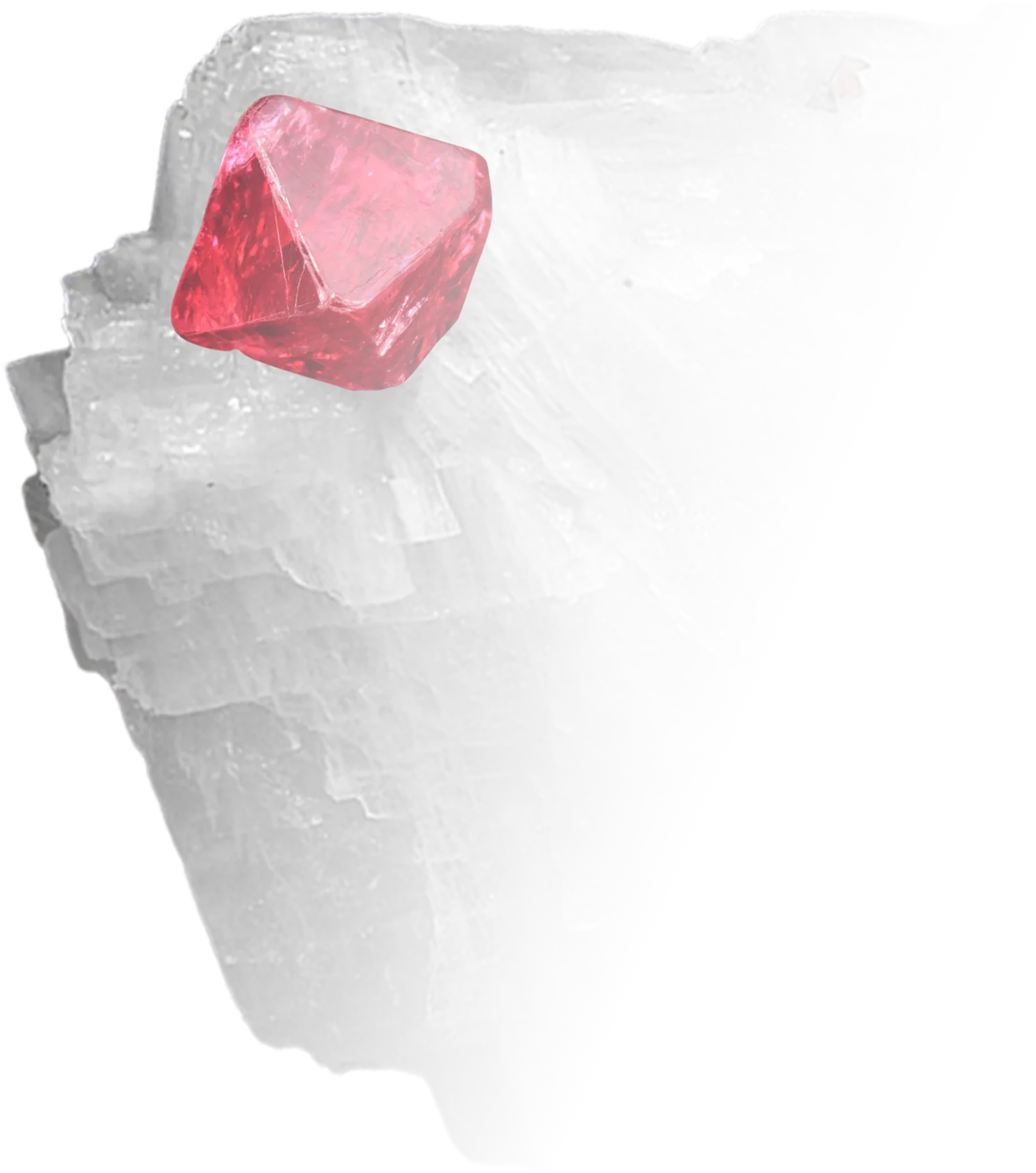 An image of an uncut spinel