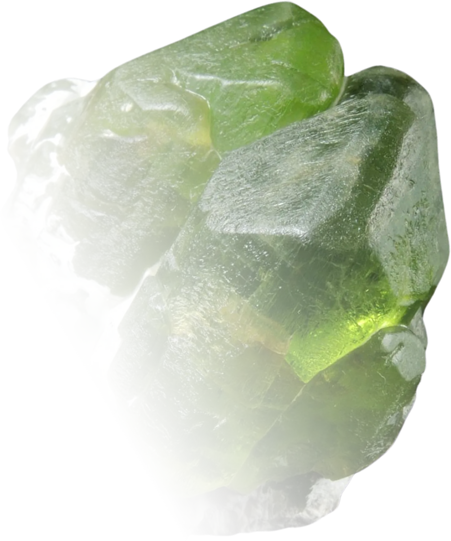 An image of an uncut peridot
