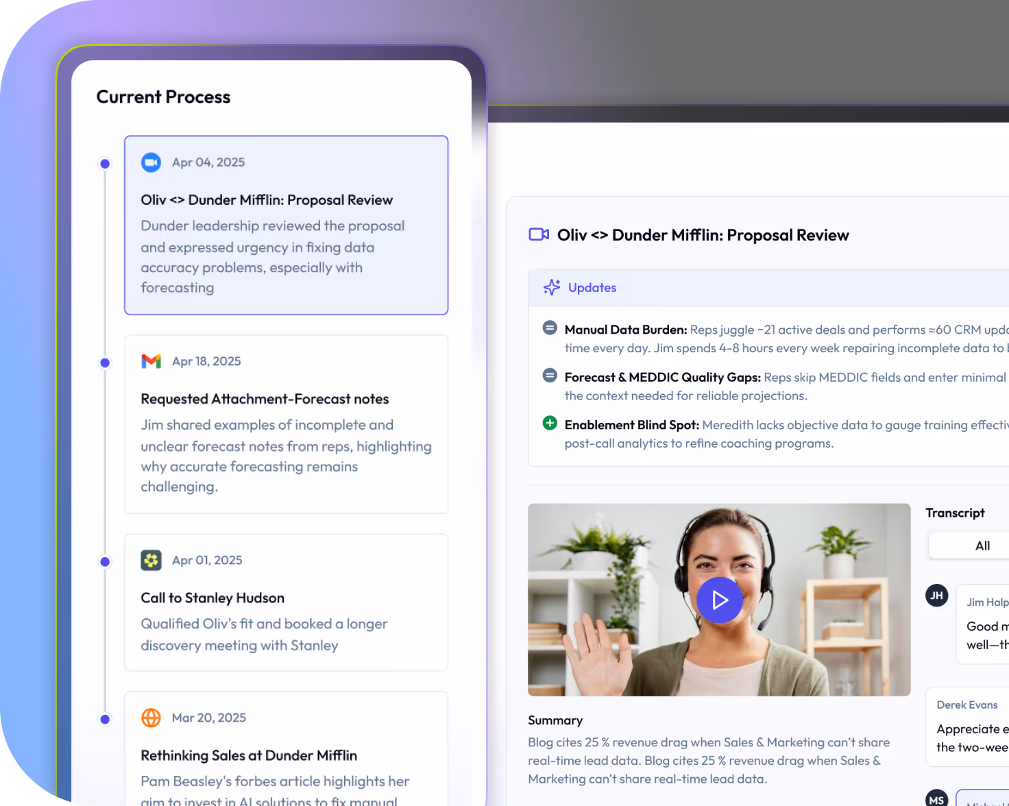 Track and unify every interaction across applications
