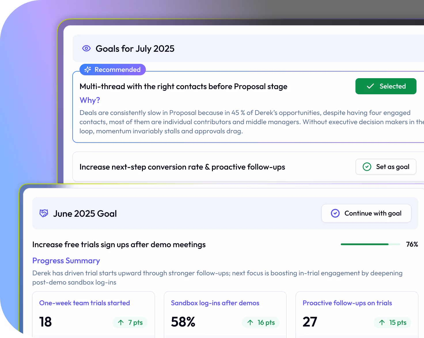 Make continuous coaching part of the plan
