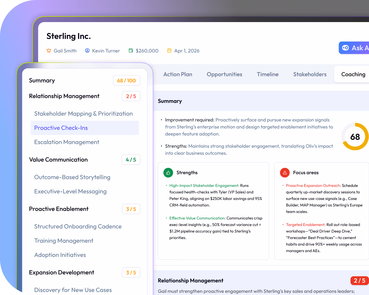 Make coaching part of every account plan
