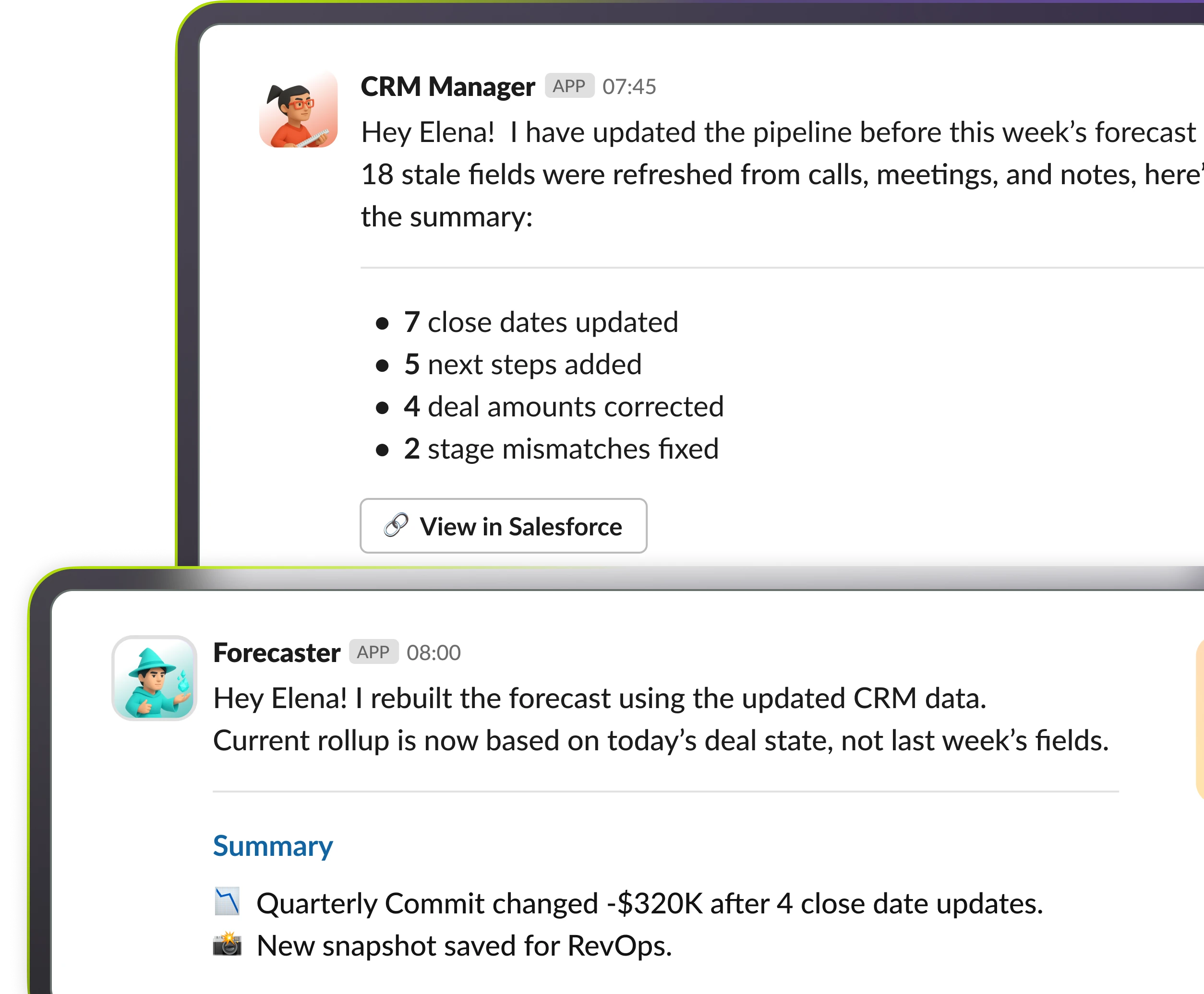 Revenue Operations collaboration mockup