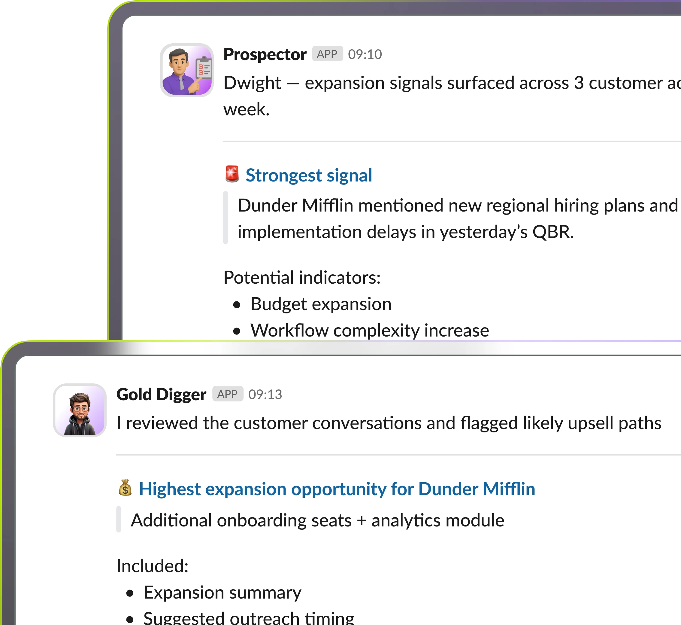 Account Manager collaboration mockup
