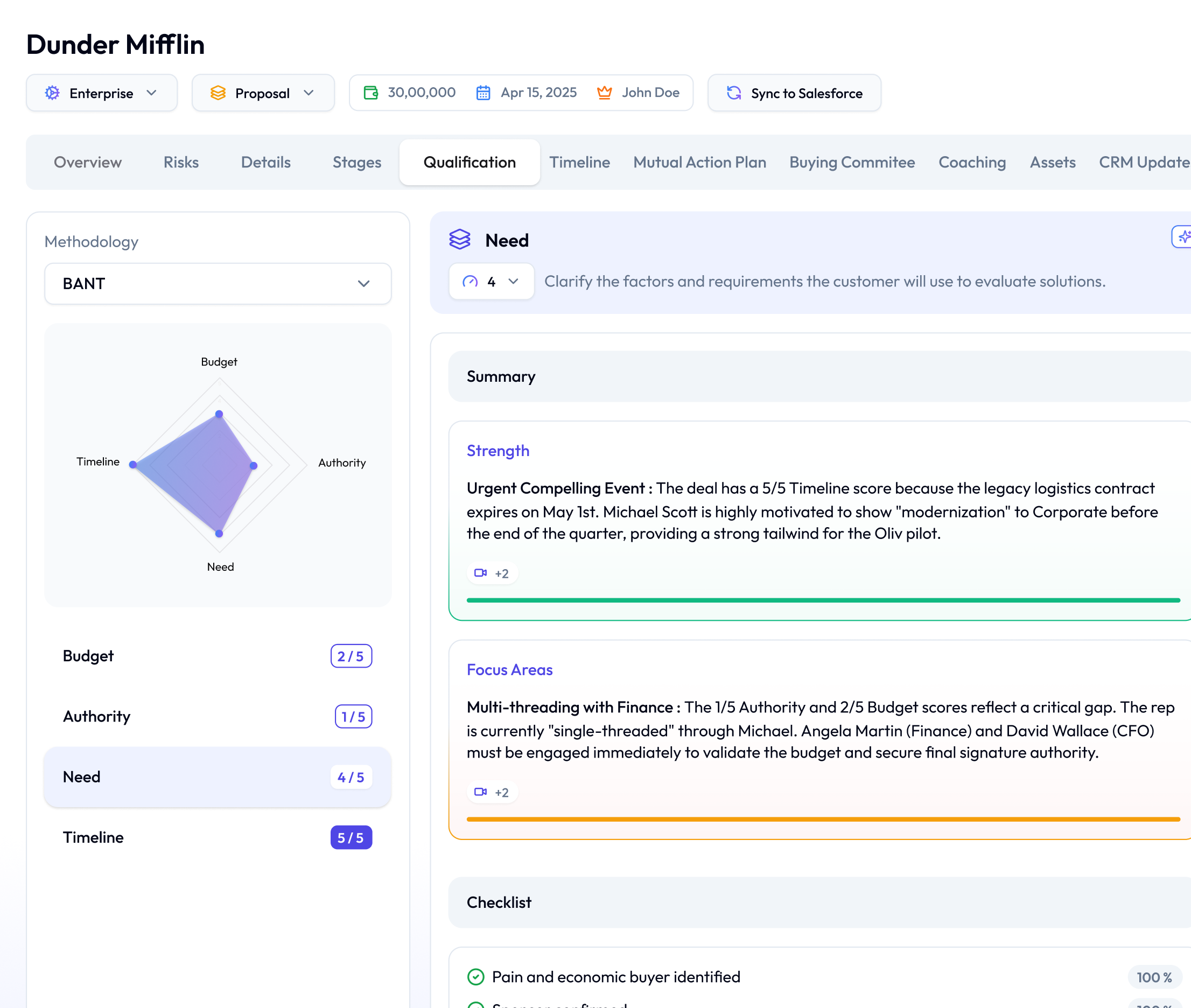 CRM field population preview