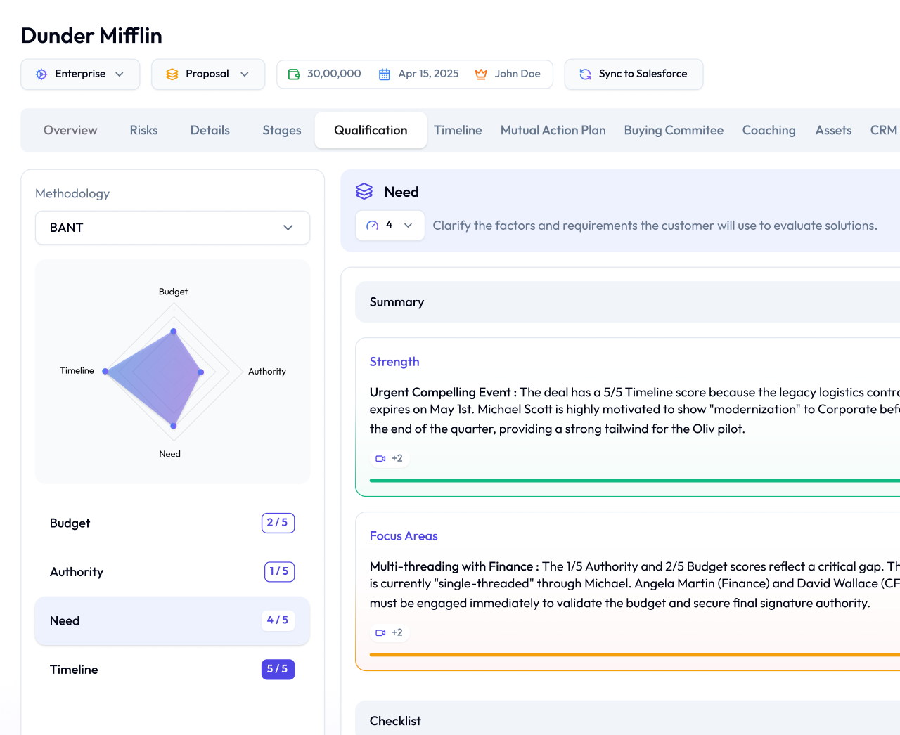 CRM field population preview
