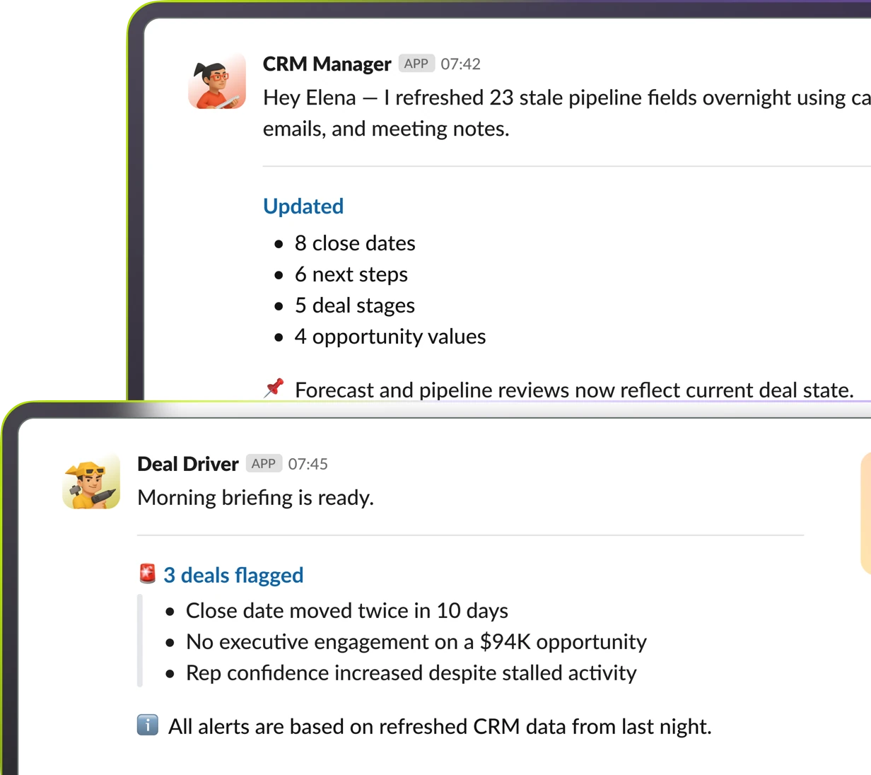 Revenue Operations collaboration mockup