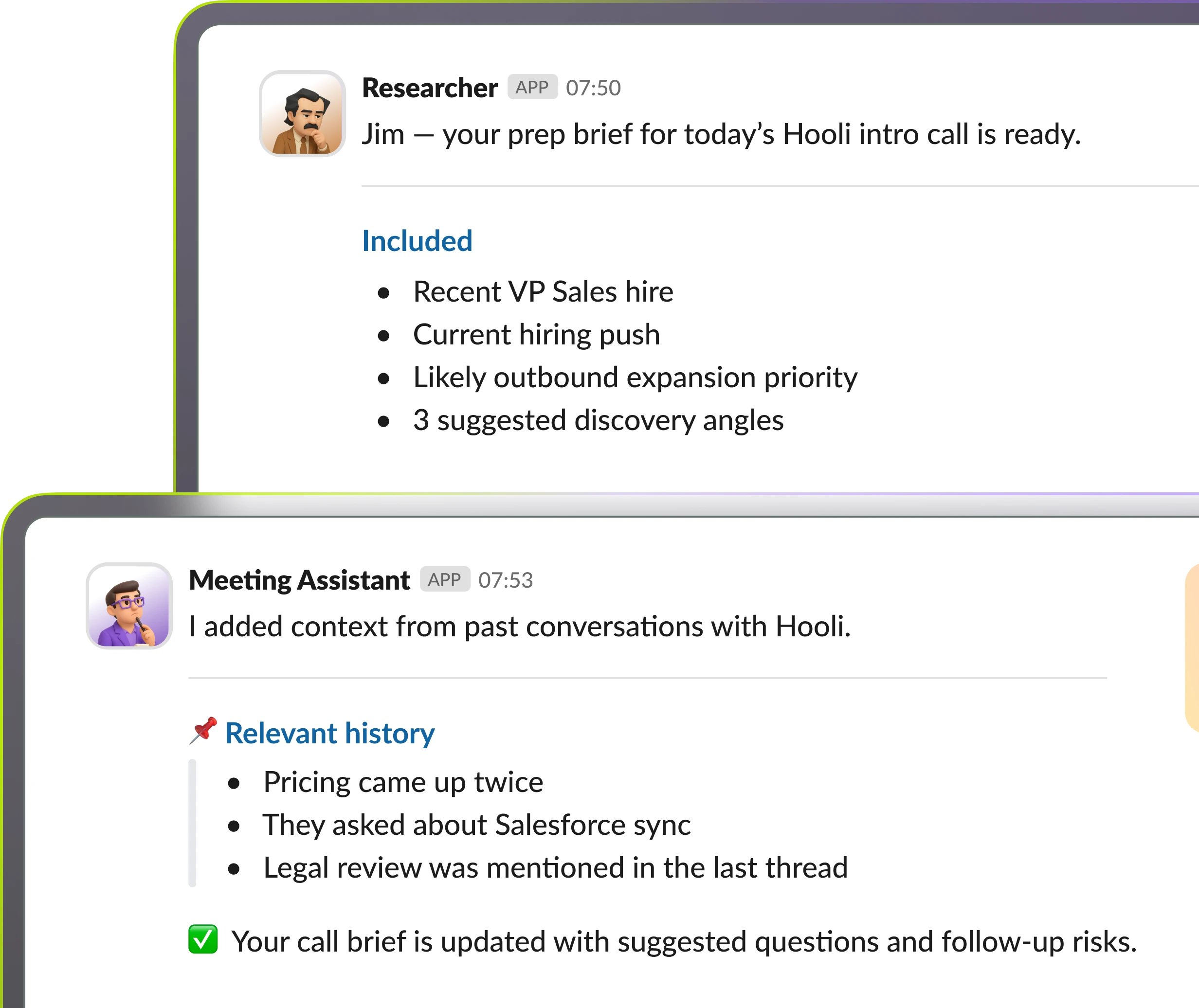 Account Management collaboration mockup