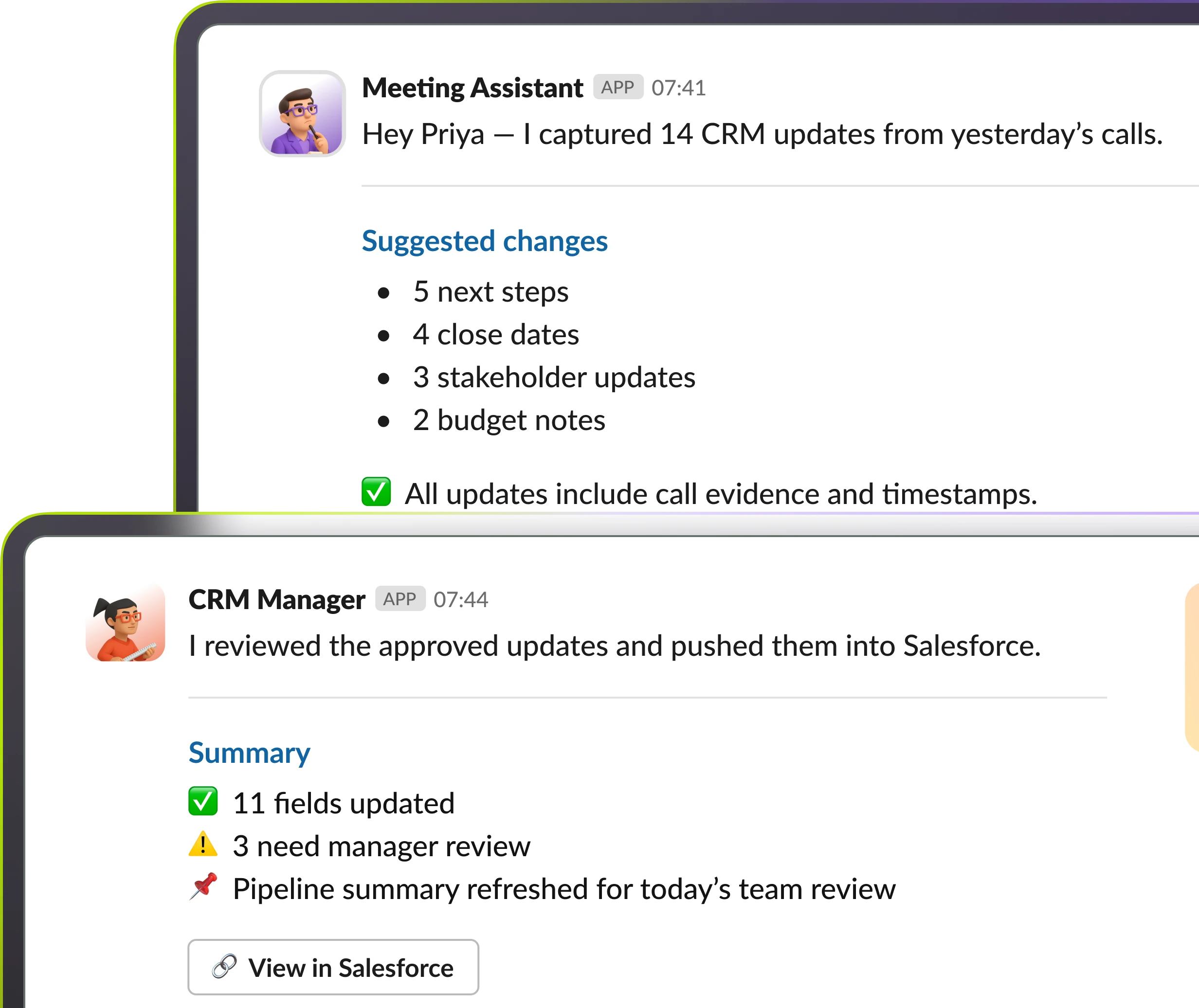 Revenue Operations collaboration mockup