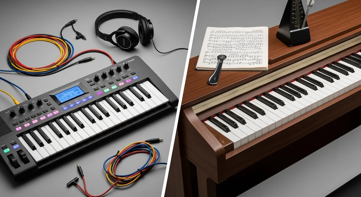 Keyboard versus digitale piano: Kies het juiste keyboard om te kopen.
