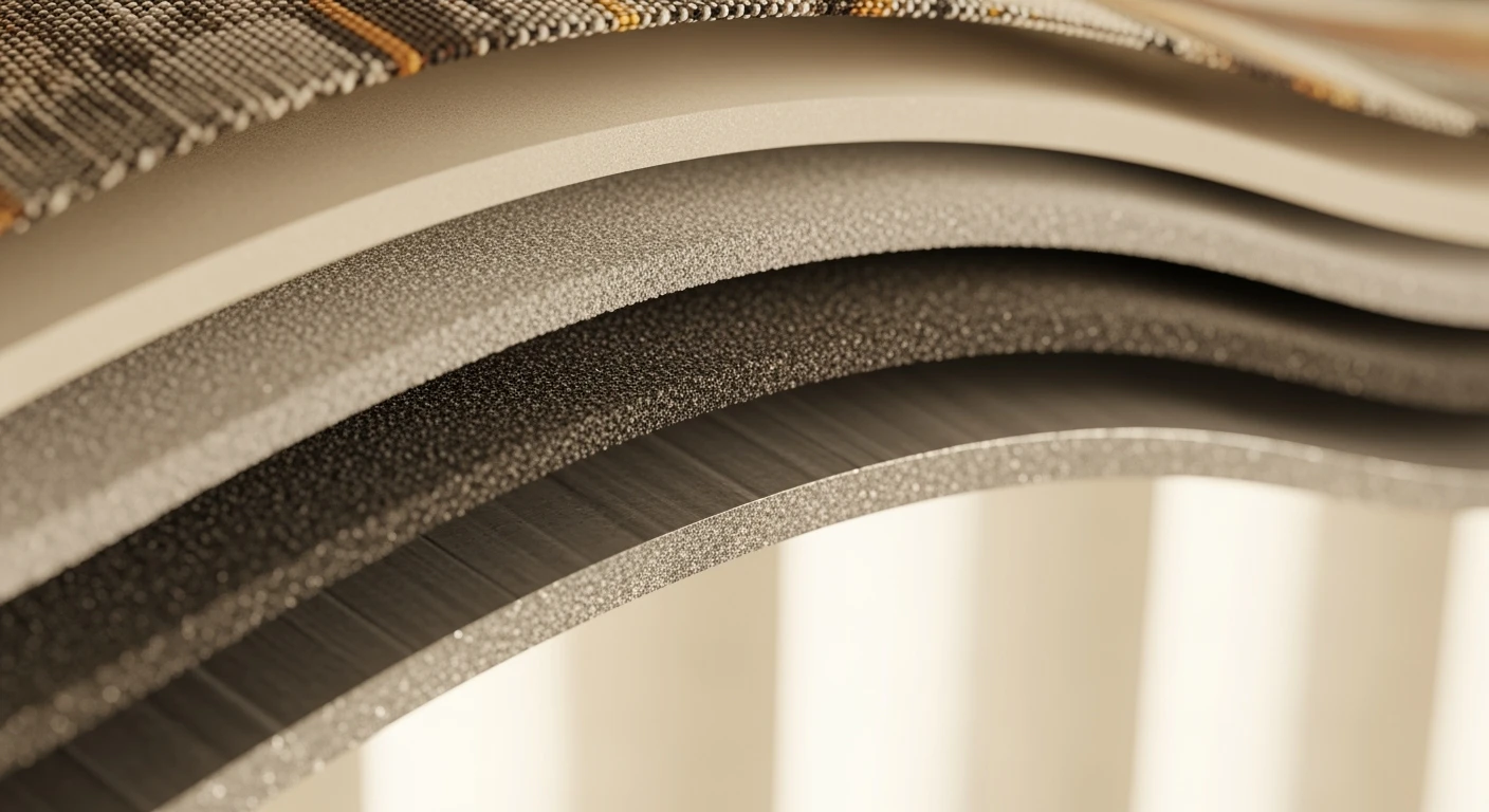 Close-up thermo gordijnen: meerlagige constructie voor isolatie en energiebesparing.