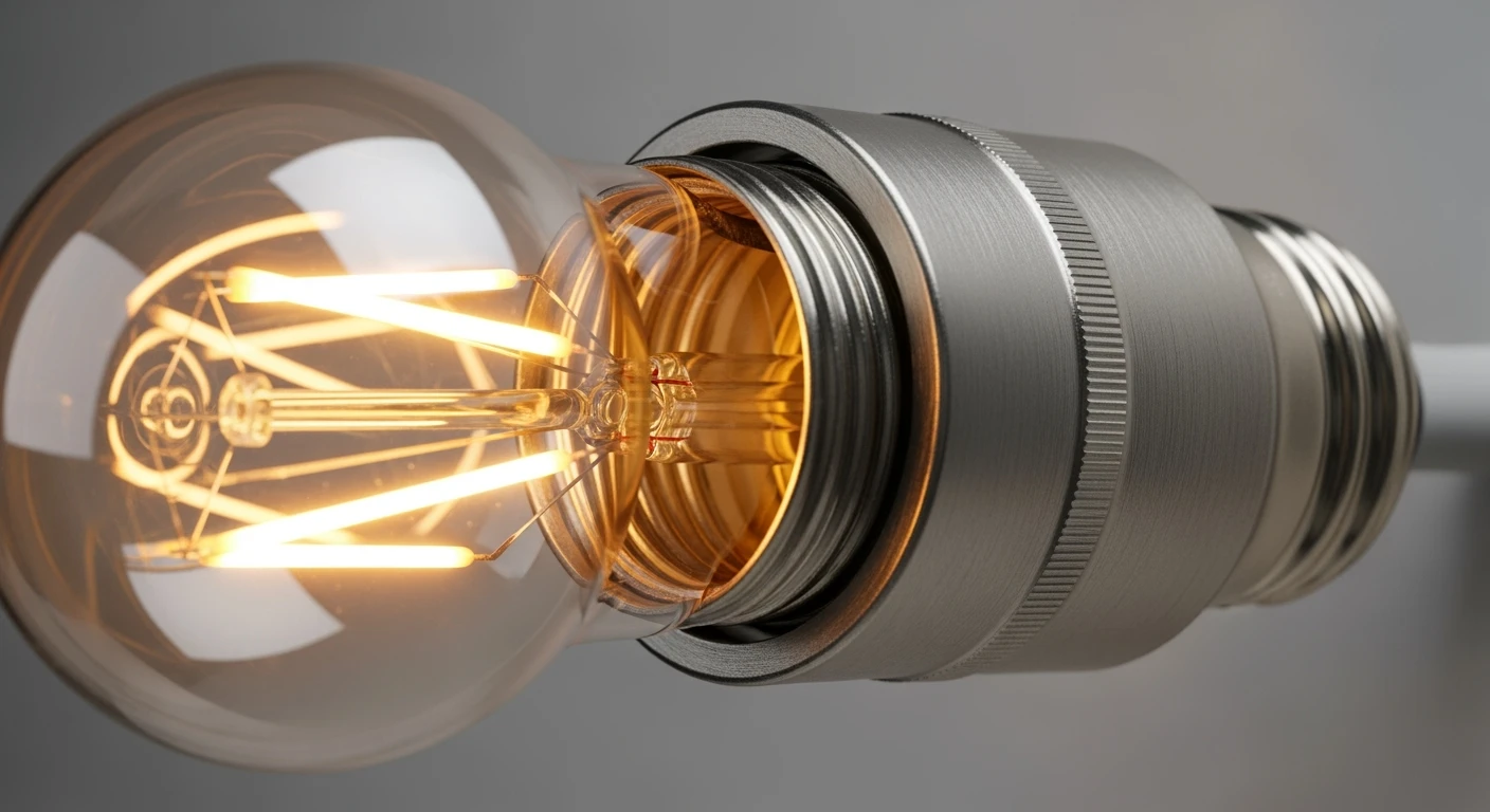 E27 lamp fitting met LED filament. Sfeervolle en energiezuinige lamp E27.