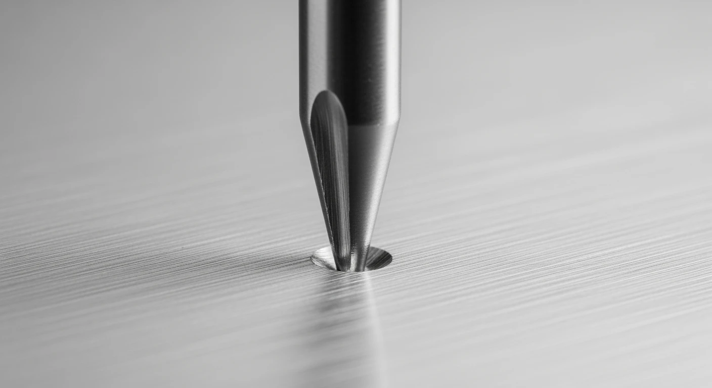 Centerpunt in actie: Precisie-indentatie in aluminium.