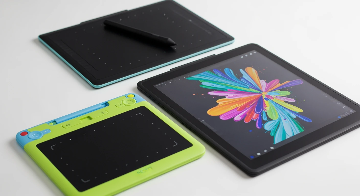 Tekentablet selectie: beste tekentablet opties, van kinder tablet tot Wacom tekentablet.