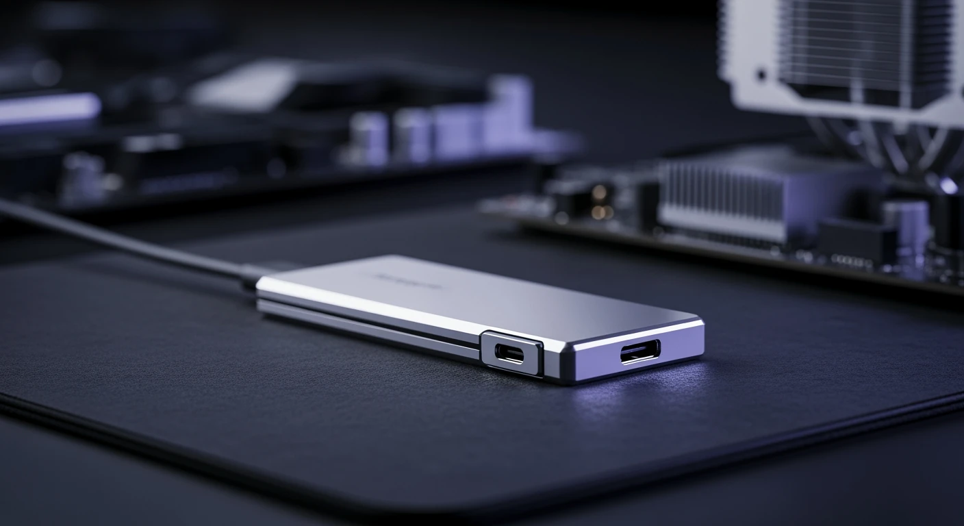 Externe SSD opslag: snelle, moderne schijf voor 2026. Compact design, USB-C.