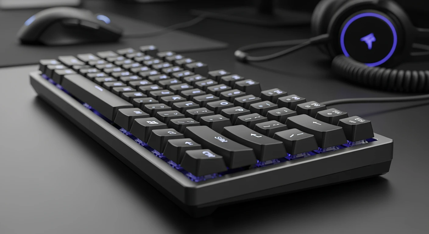 Mechanisch gaming toetsenbord met RGB verlichting en PBT keycaps.