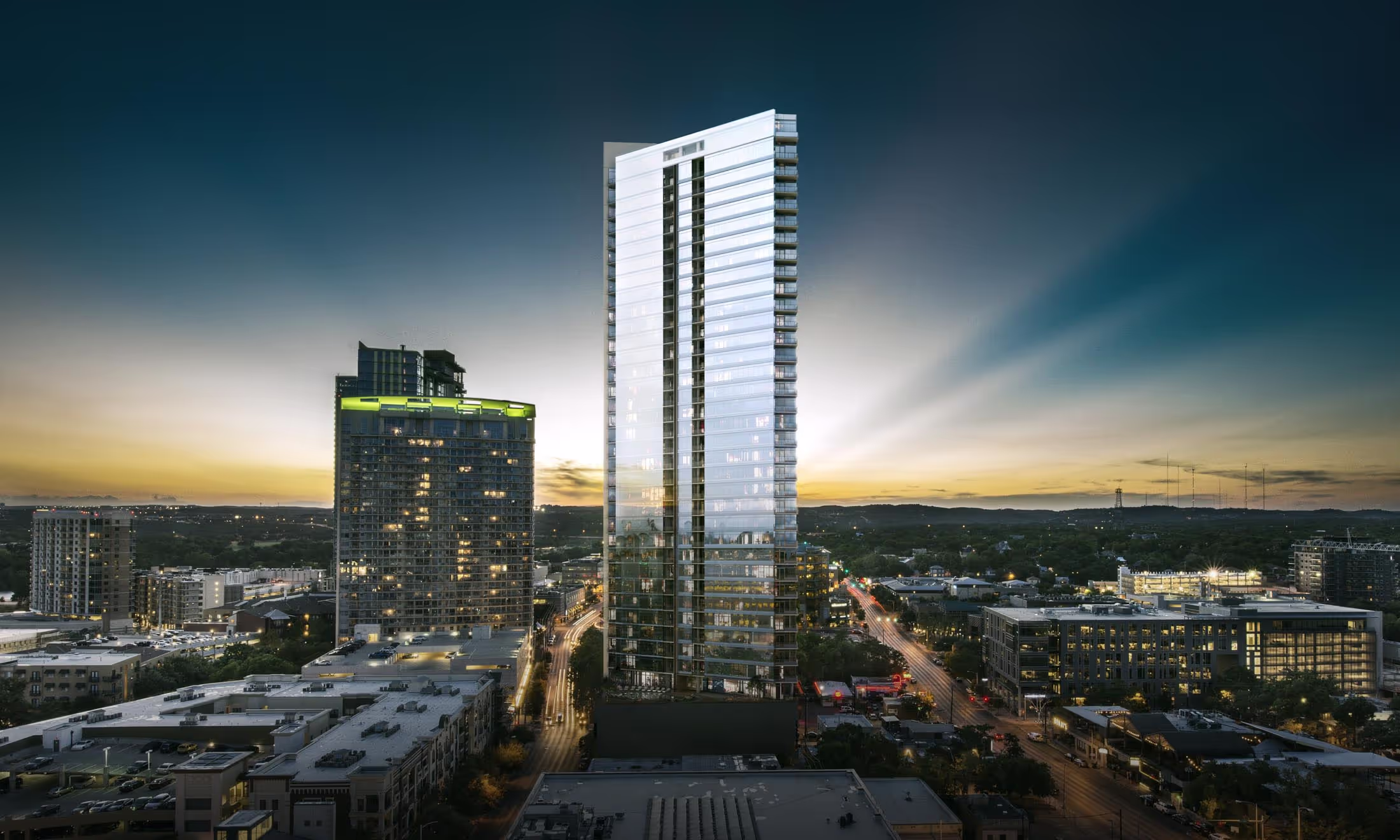Fifth and West Luxury Condominium Tower Architecture in Austin