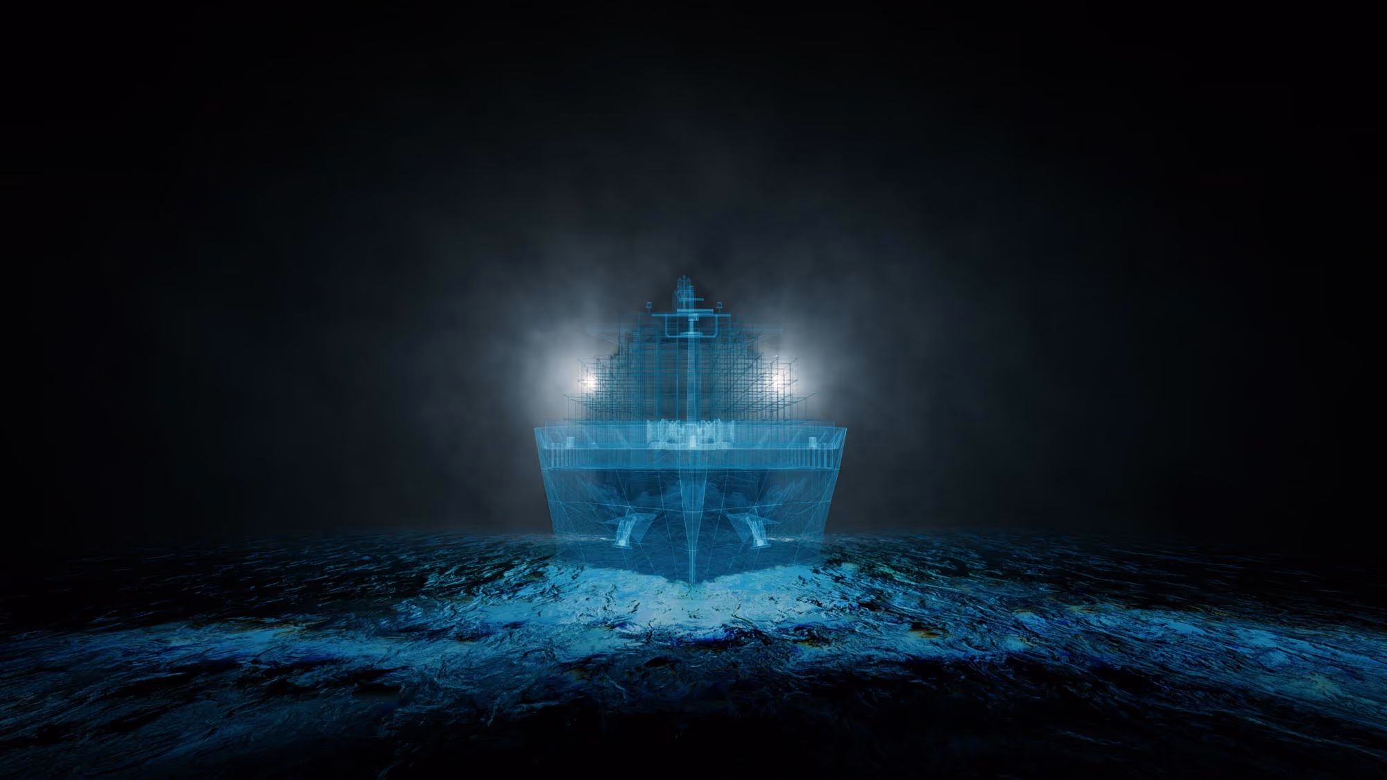 Container Ship Logistics 3D Model