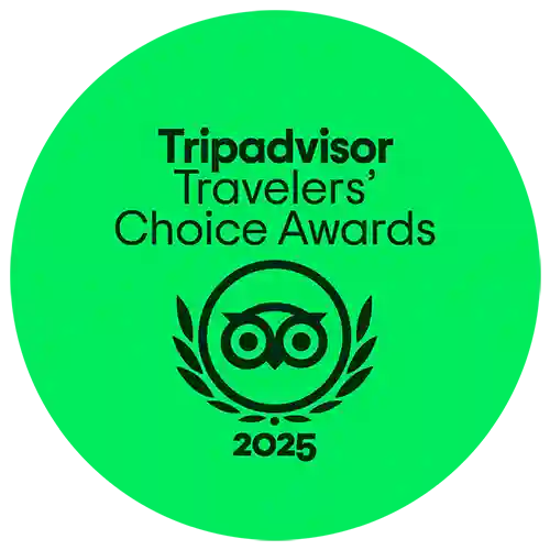 2025 Tripadvisor Travelers' Choice Award badge.