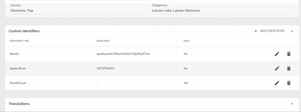 Connect your artist identifiers (Spotify & Apple Music)