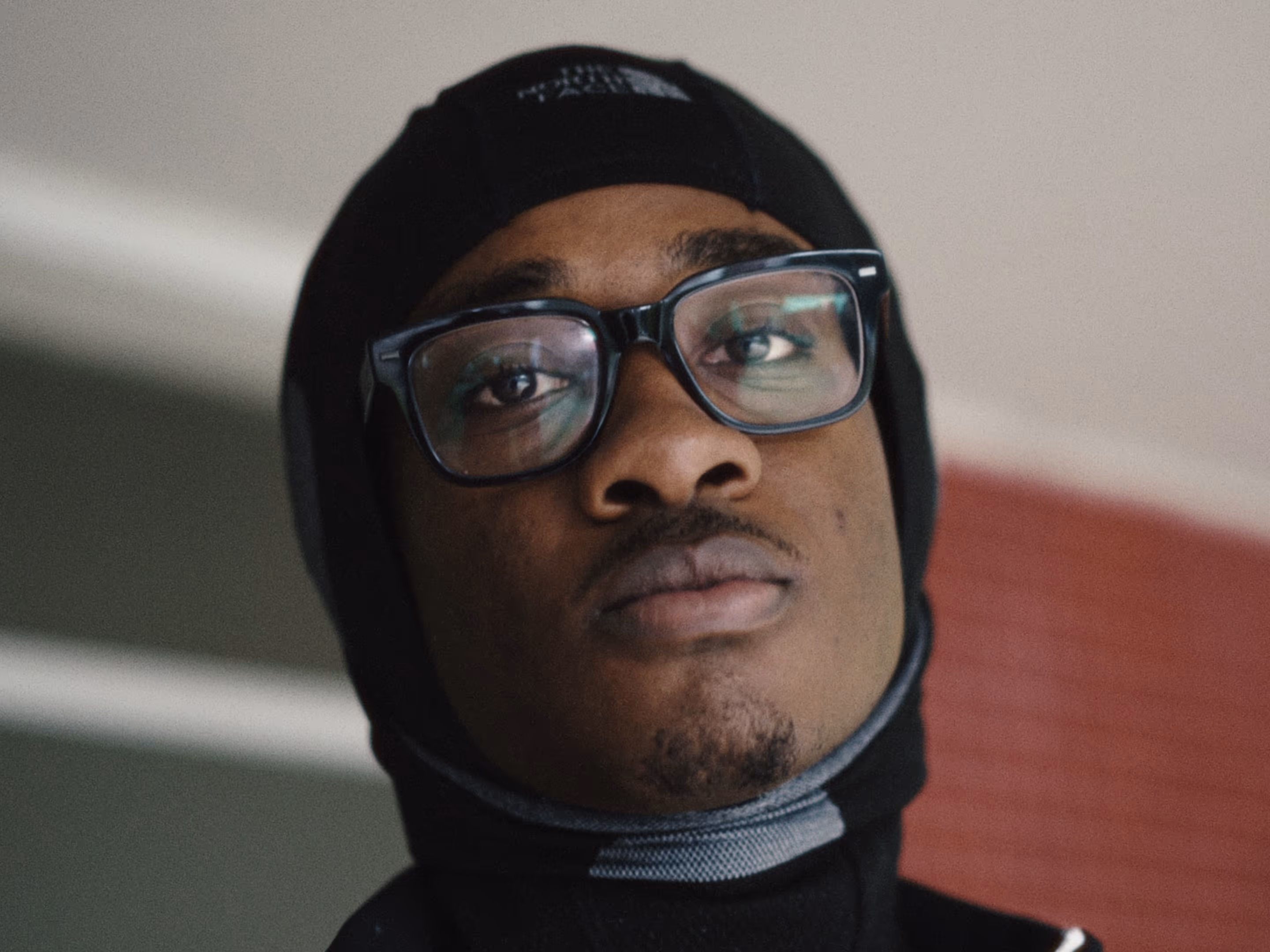 Close up of Rapper Ash for his music video "Europe".