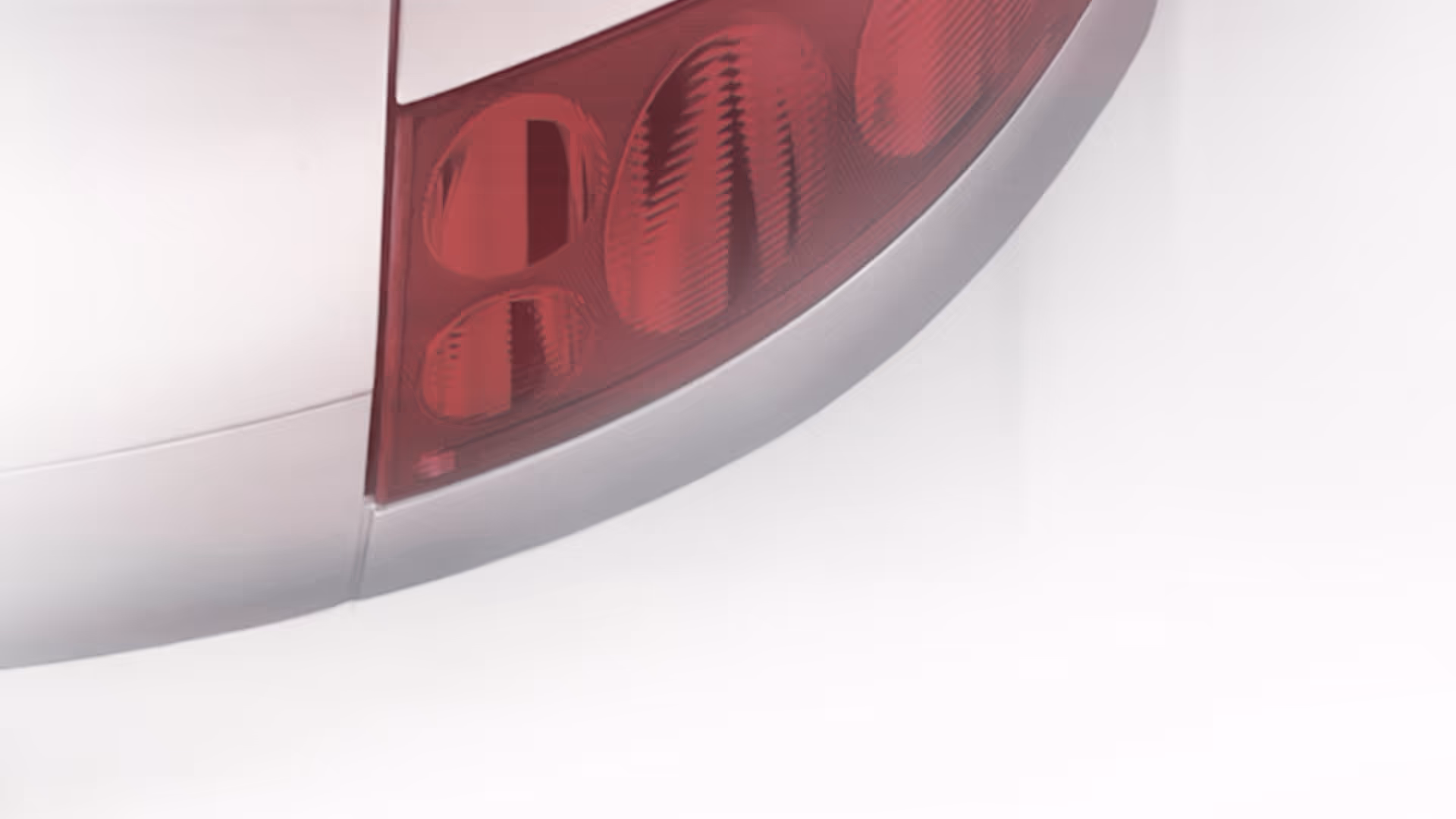 Close-up of Audi's TT coupe concept car lights.