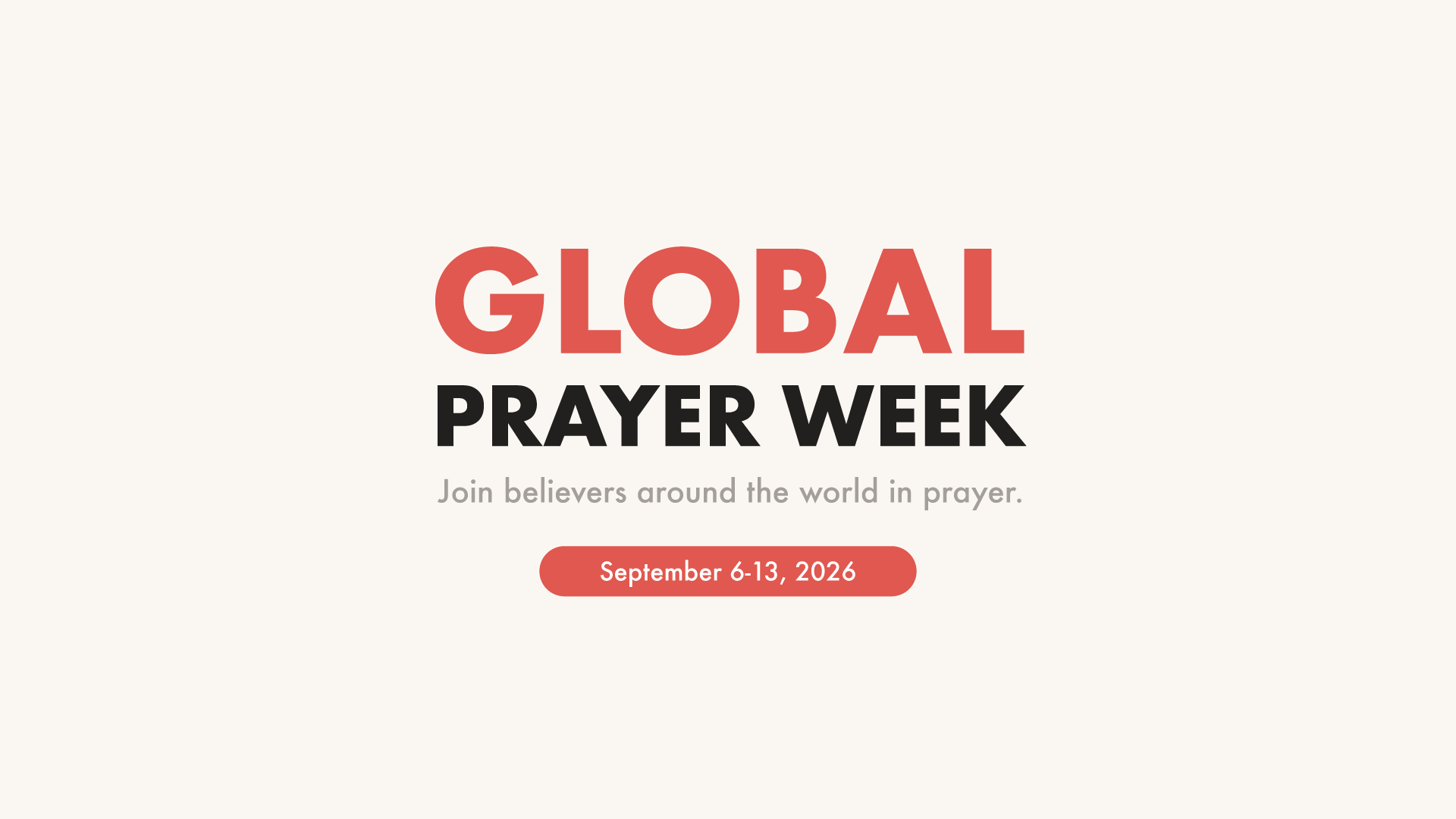 Global Prayer Week