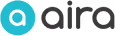 Aira company logo featuring a lowercase letter 'a' in a turquoise circle followed by the letters 'ira' in black.