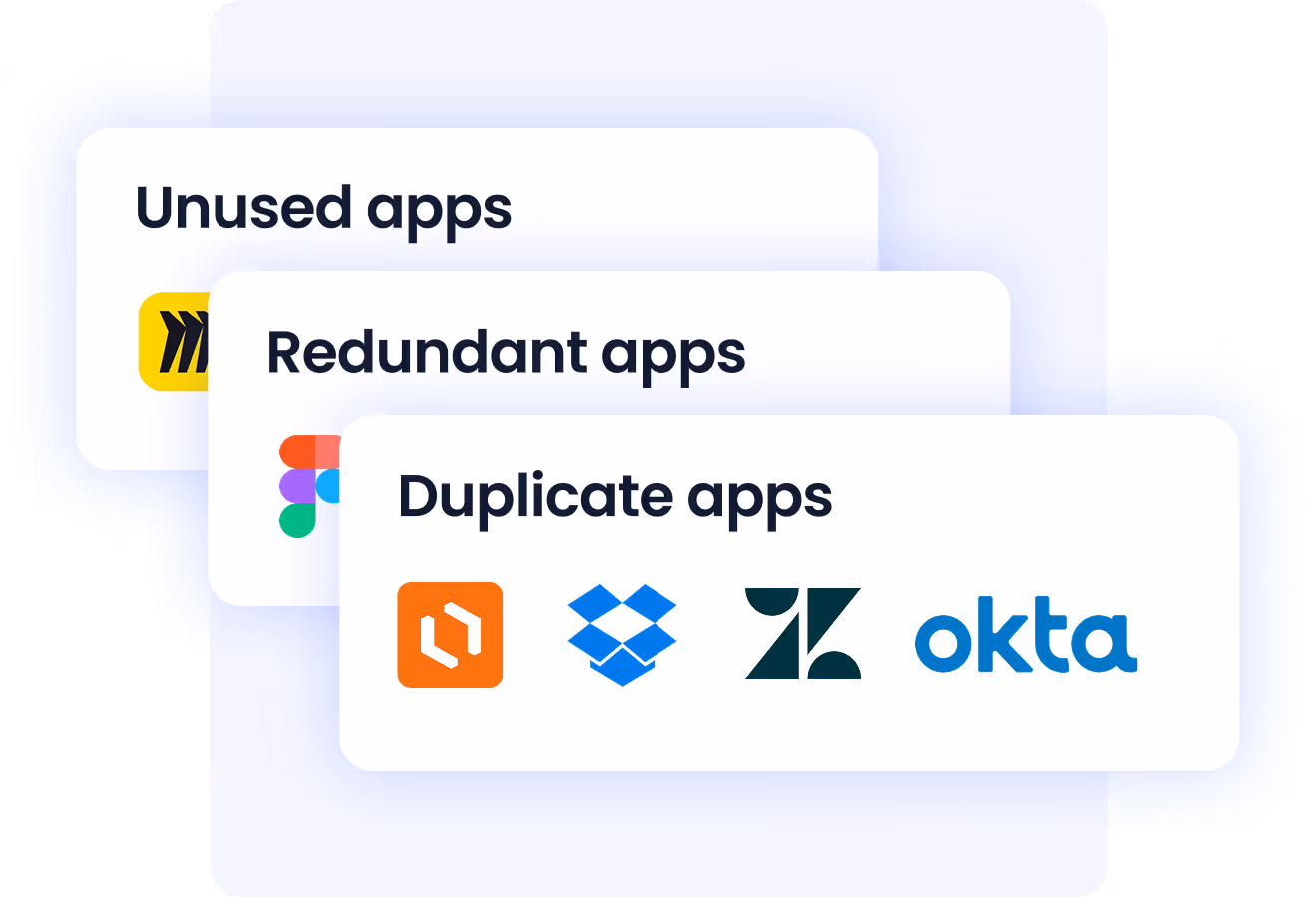  CloudEagle AI duplicate detection dashboard flagging overlapping SaaS tools and recommending approved alternatives before purchase