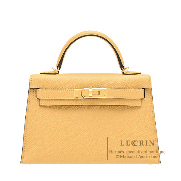Hermes Kelly 20 Paille Epsom GHW