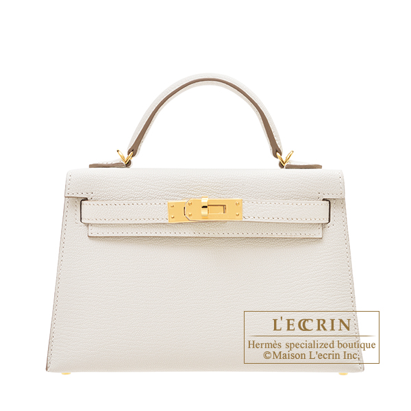 Hermes Kelly 20 Mushroom Epsom GHW