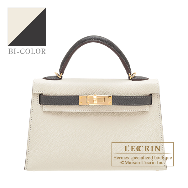 Hermes Kelly 20 HSS Graphite Craie Epsom Leather PBHW