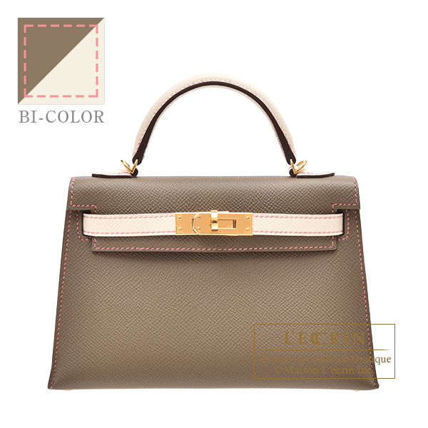 Hermes Kelly 20 HSS Nata Etoupe Grey Epsom Leather GHW
