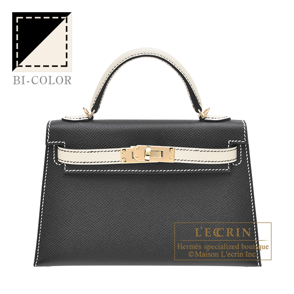 Hermes Kelly 20 HSS Nata Black Epsom Leather PBHW