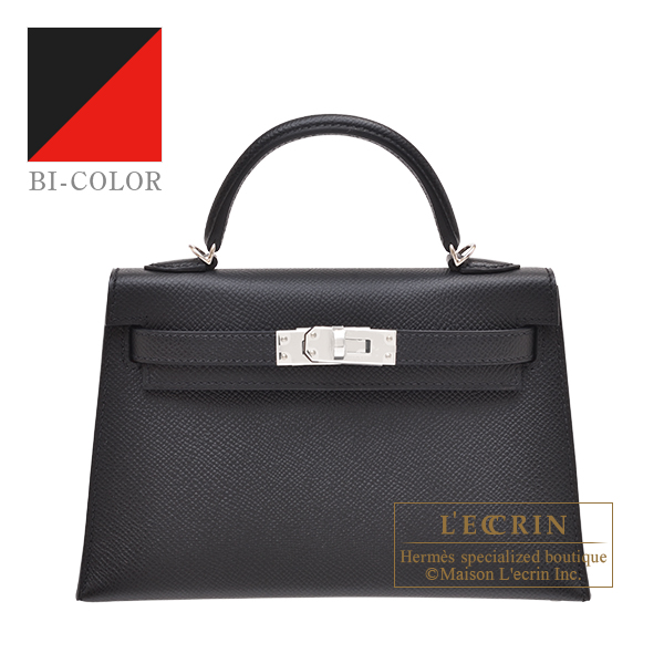 Hermes Kelly 20 HSS Rouge Coeur Interior Black Epsom Leather PHW