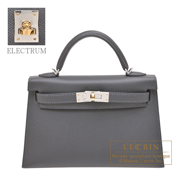 Hermes Kelly 20 Ardoise Epsom Leather EW