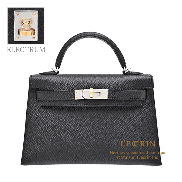 Hermes Kelly 20 Black Epsom Leather EW